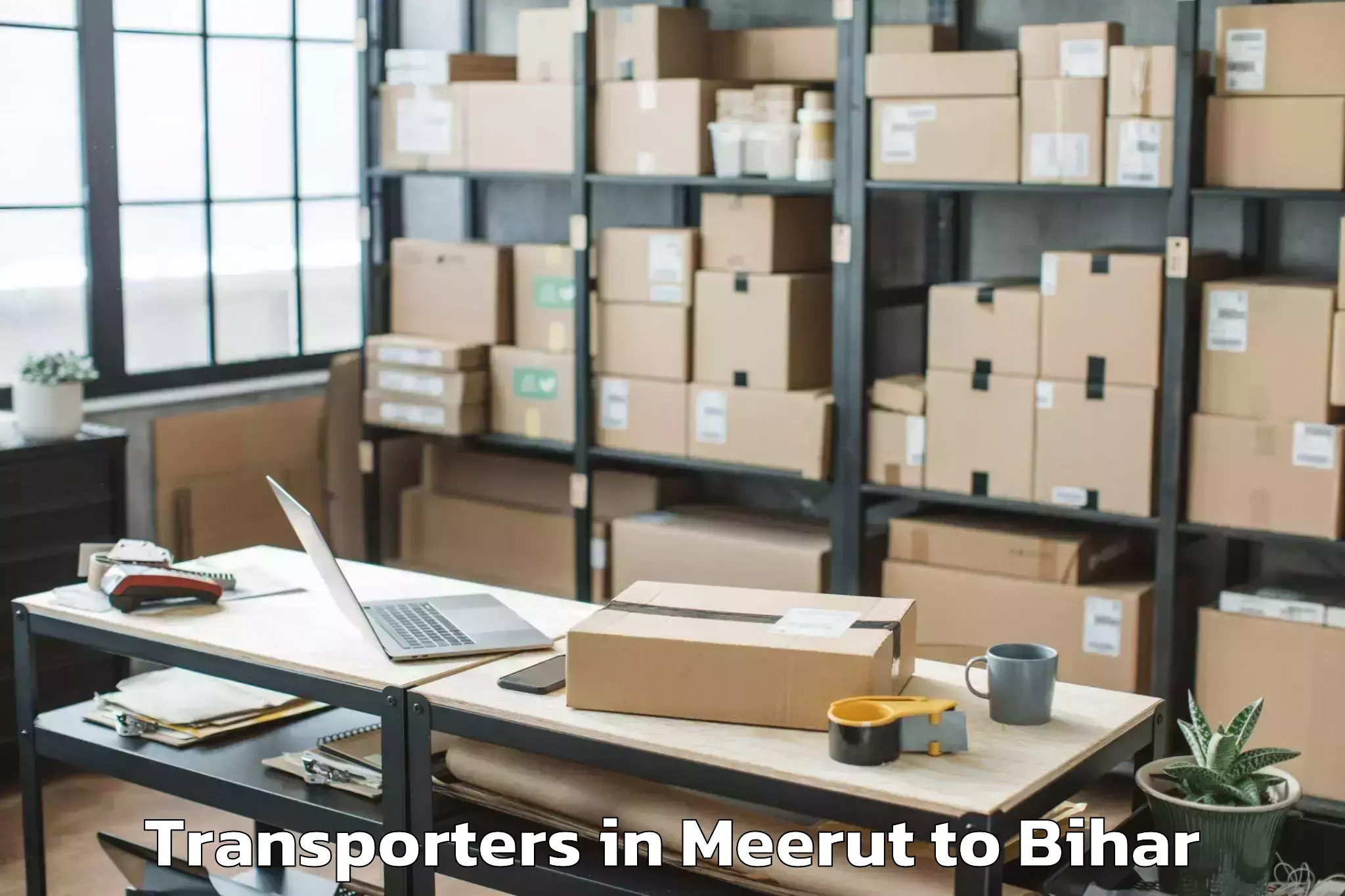 Easy Meerut to Basopatti Transporters Booking